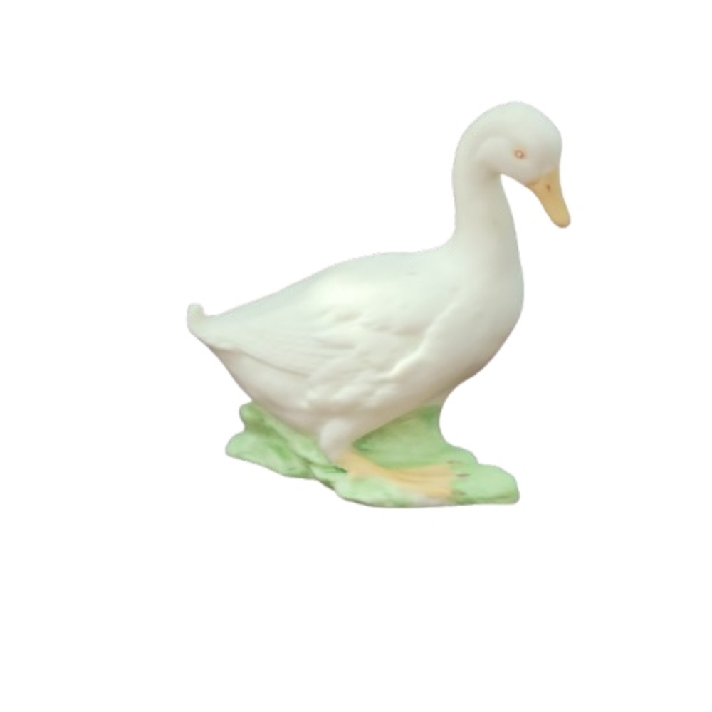 Ceramic Duck Elegant White Duck Figurine